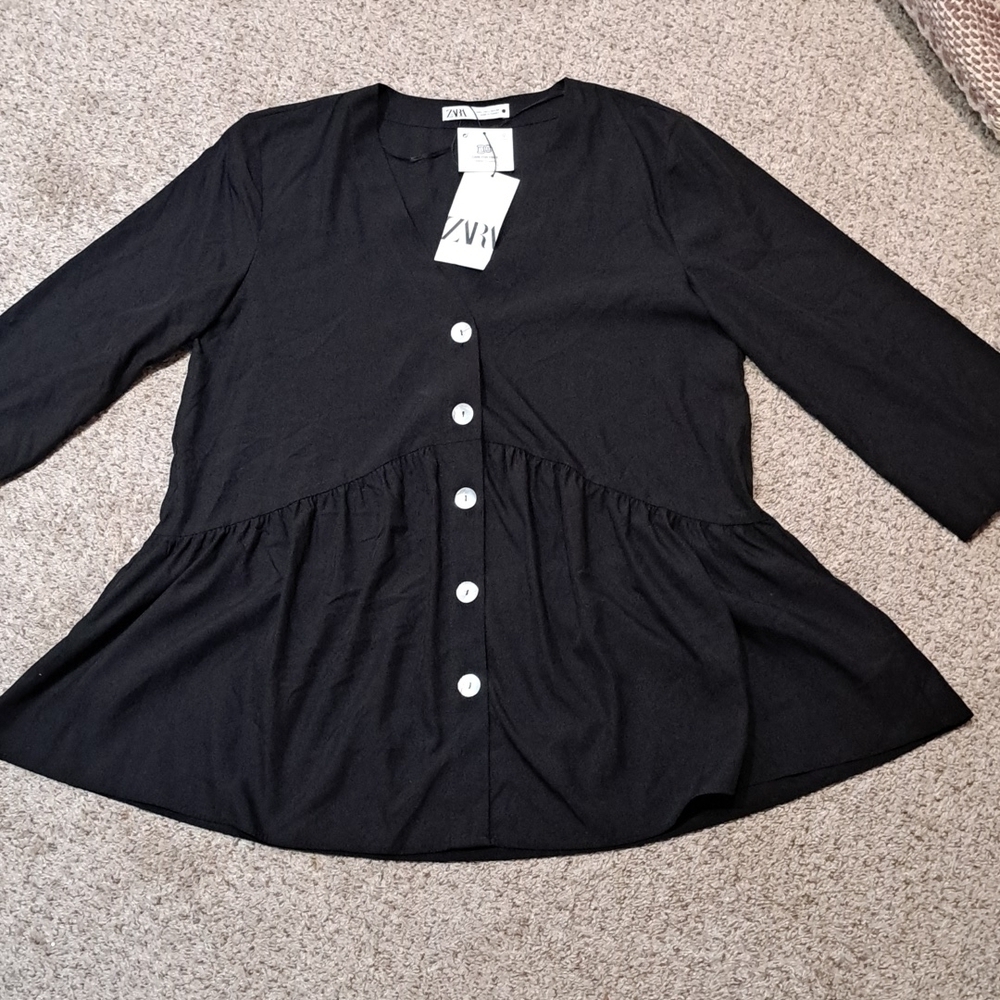 NWT ZARA button down blazer jacket, $79.99